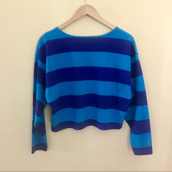 '90s Melbourne Elements Striped Cropped Top - Picture 3 of 4